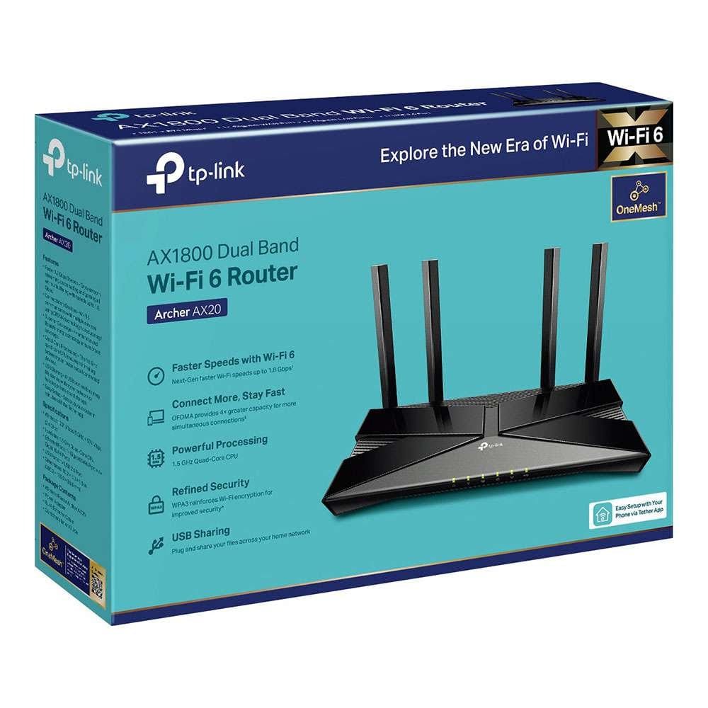 Tp Link Archer AX20 AX1800 Dual-Band Wi-Fi 6 Router Fastest Speeds with Wifi 6 — image 3