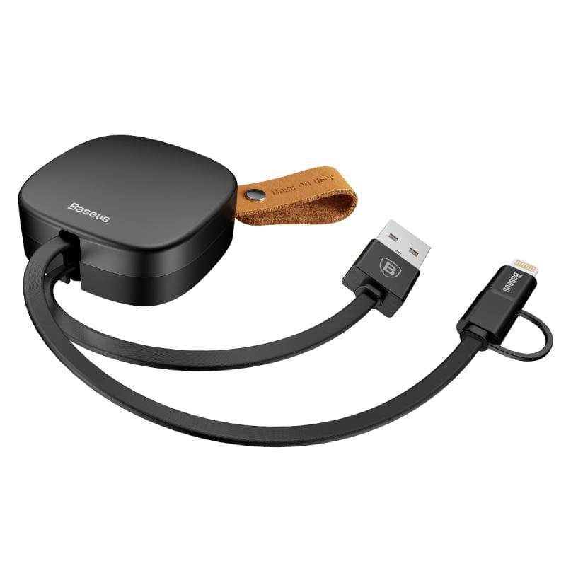 BASEUS MFI Certified Lightning 8pin Retractable USB Data Sync Charge Cable — image 2