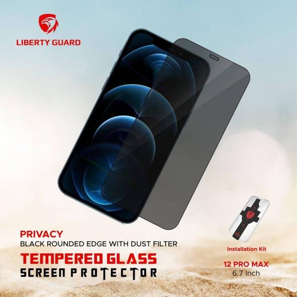 Liberty Guard 12 PRO MAX 6.7 " Privacy Tempered Glass — image 1