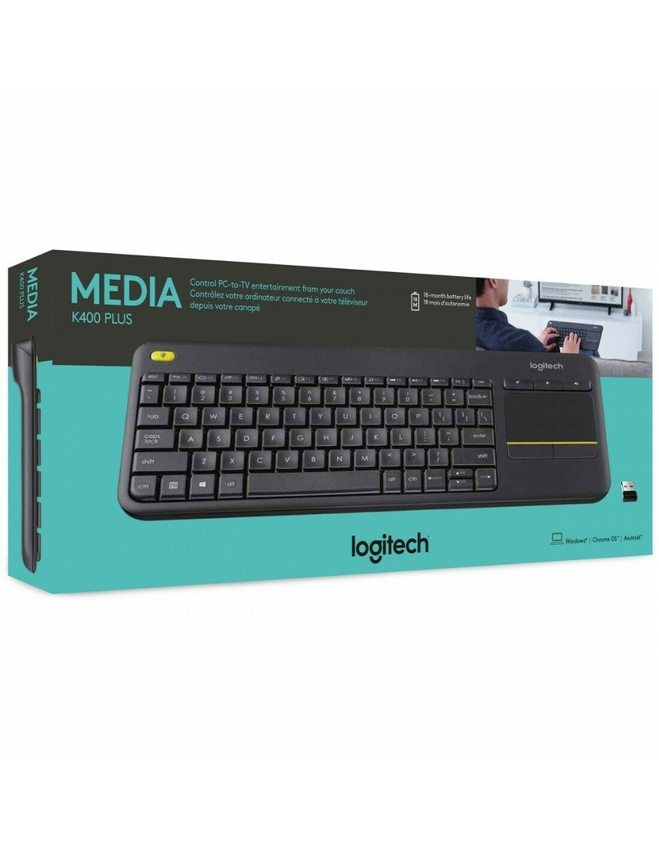 Logitech K400 Plus 400 Touch Pad Keyboard For TV and Connected PC — image 4