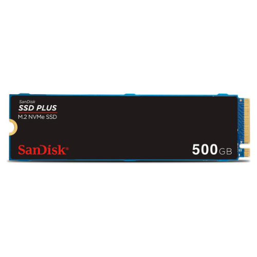 SANDISK SSD PLUS PCIe Gen 3 NVMe SSD, 2400MB/s R SDSSDA3N-500G-G26 — image 1