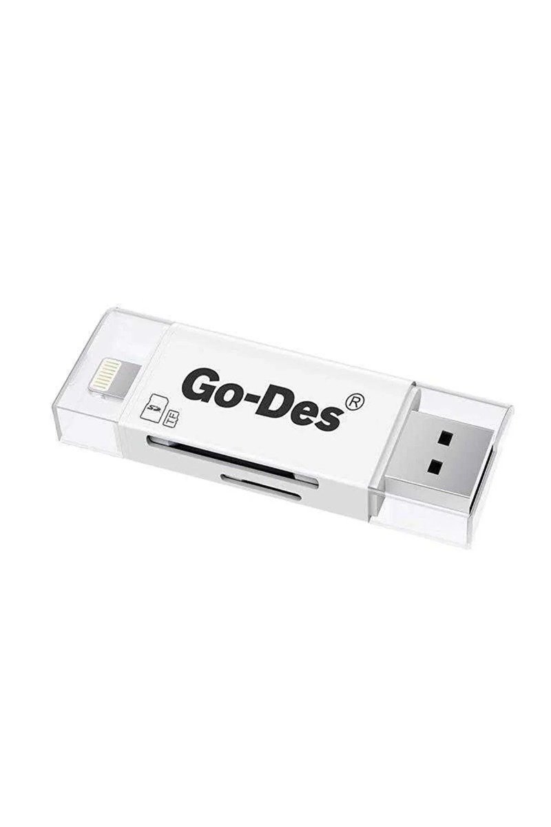 Go-Des Gd-dk102 Lightning & Micro USB Data Transfer SD & Micro SD Card Reader — image 3