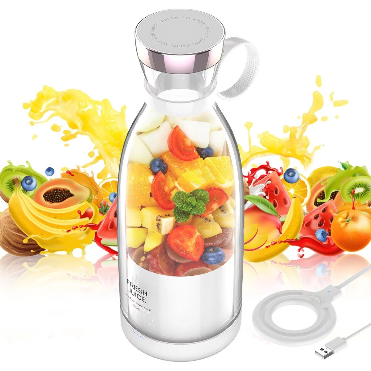 Pawa Portable Blender Wireless Charging With 4 Blades 350ml — image 3