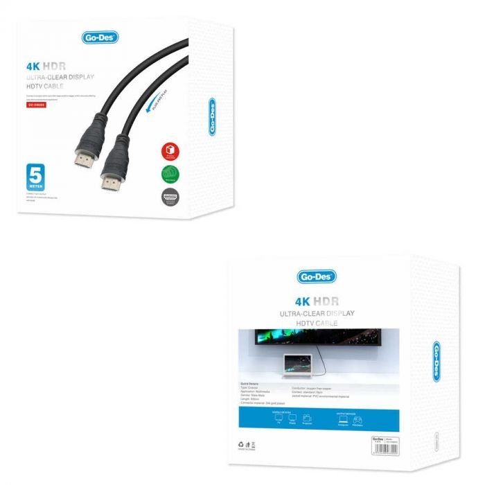 Go Des GD-HM805 4k HDR Ultra Clear Display HDTV Cable — image 3