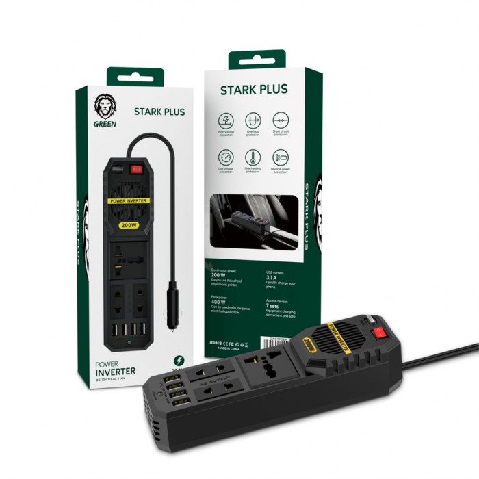 Green Stark Plus Car Power Inverter — image 2