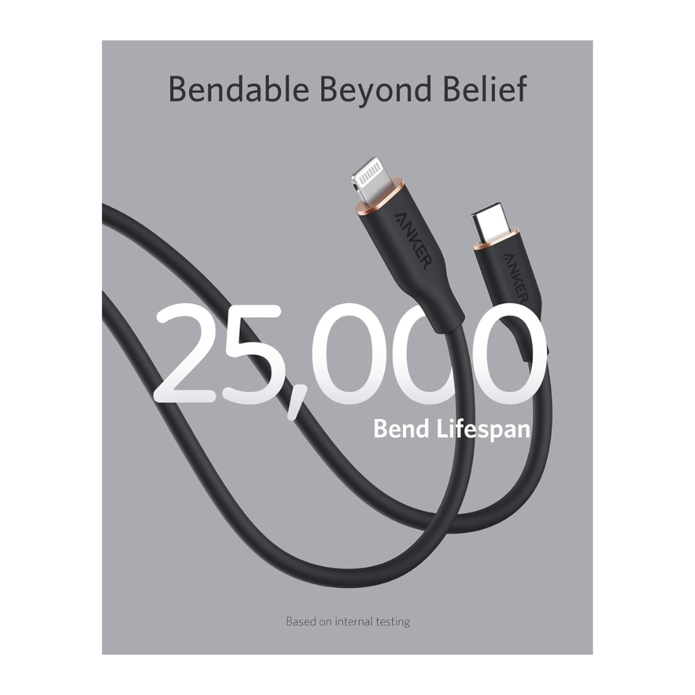 Anker A8842H11 Powerline III USB C Cable With Lightning Connector 3ft — image 2