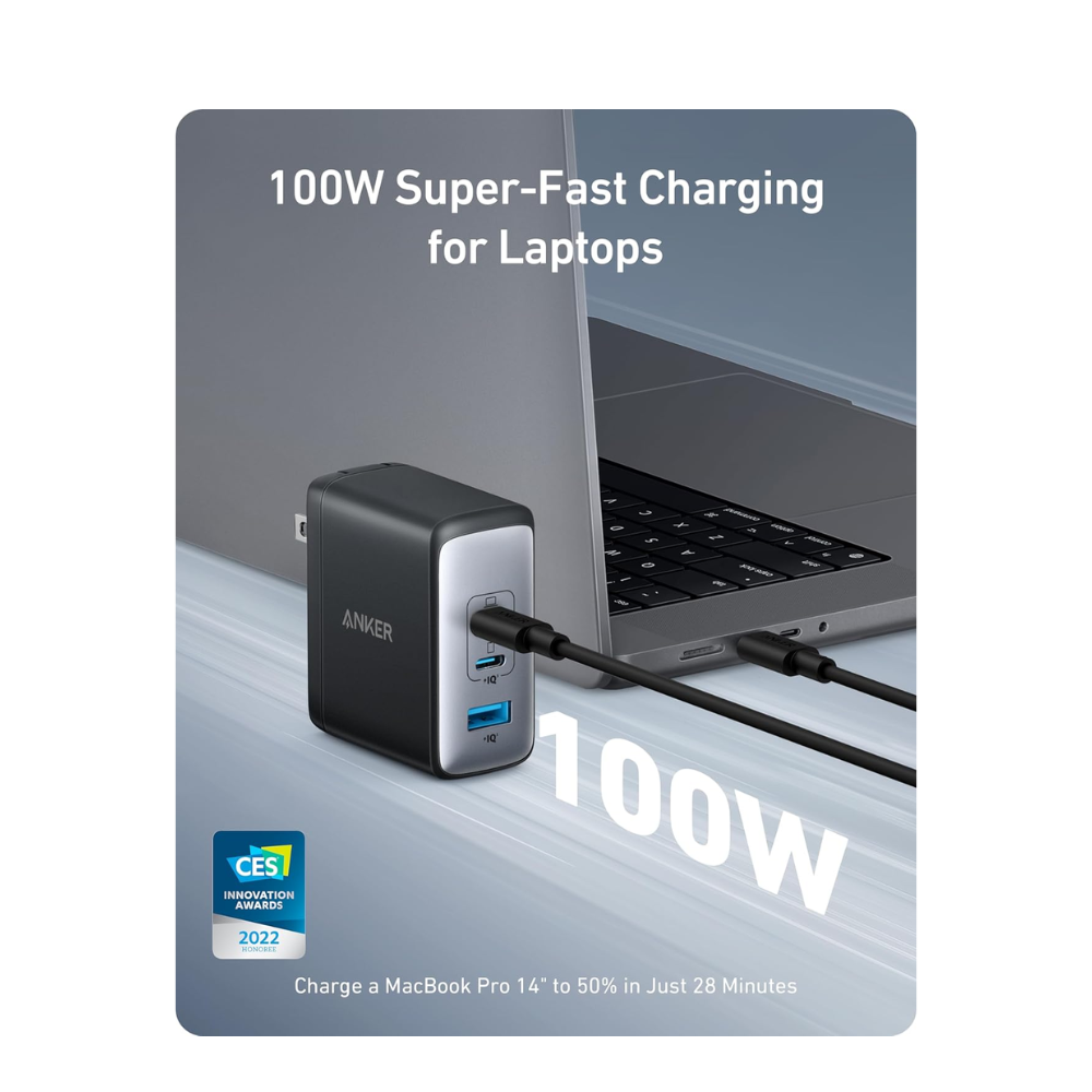 Anker Powerport 736 Charger Nano II 100W Wall Charger Black — image 5