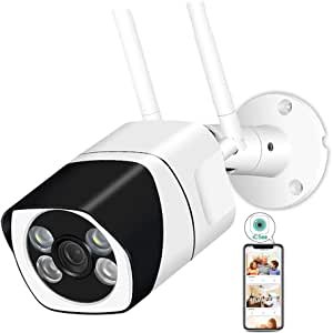 Smart Wifi Camera 1080P WiFi IP Outdoor Bullet Surveillance Camera Wireless Waterproof Home Security Device with Two Way Audio — image 1