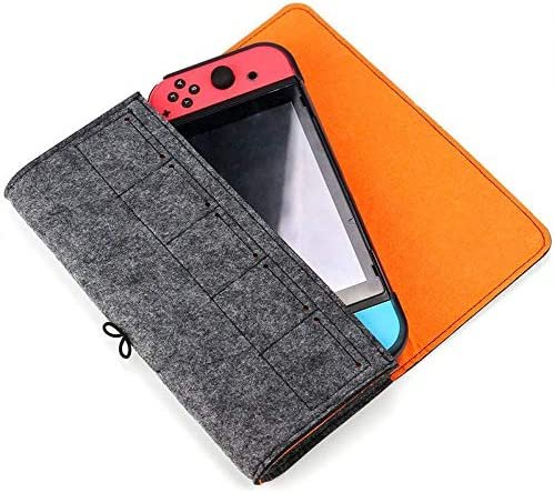 AhaStyle Portable Travel Carrying Case Protective Felt Pouch Cover Nintendo Switch Lite — image 3