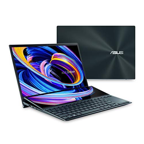 Asus Zenbook DUO 14 UX482EGR-HY373W  Intel i7 1195G7 2,90 GHZ 16GB RAM 1TB SSD 14.0" FHD Touchscreen 2GB NVIDIA GeForce Stylus Pen Wireless Bluetooth Camera, Windows 11 Home English Arab Keyboard Blue Color — image 2
