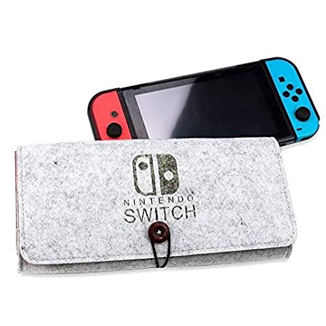 AhaStyle Portable Travel Carrying Case Protective Felt Pouch Cover Nintendo Switch Lite — image 4