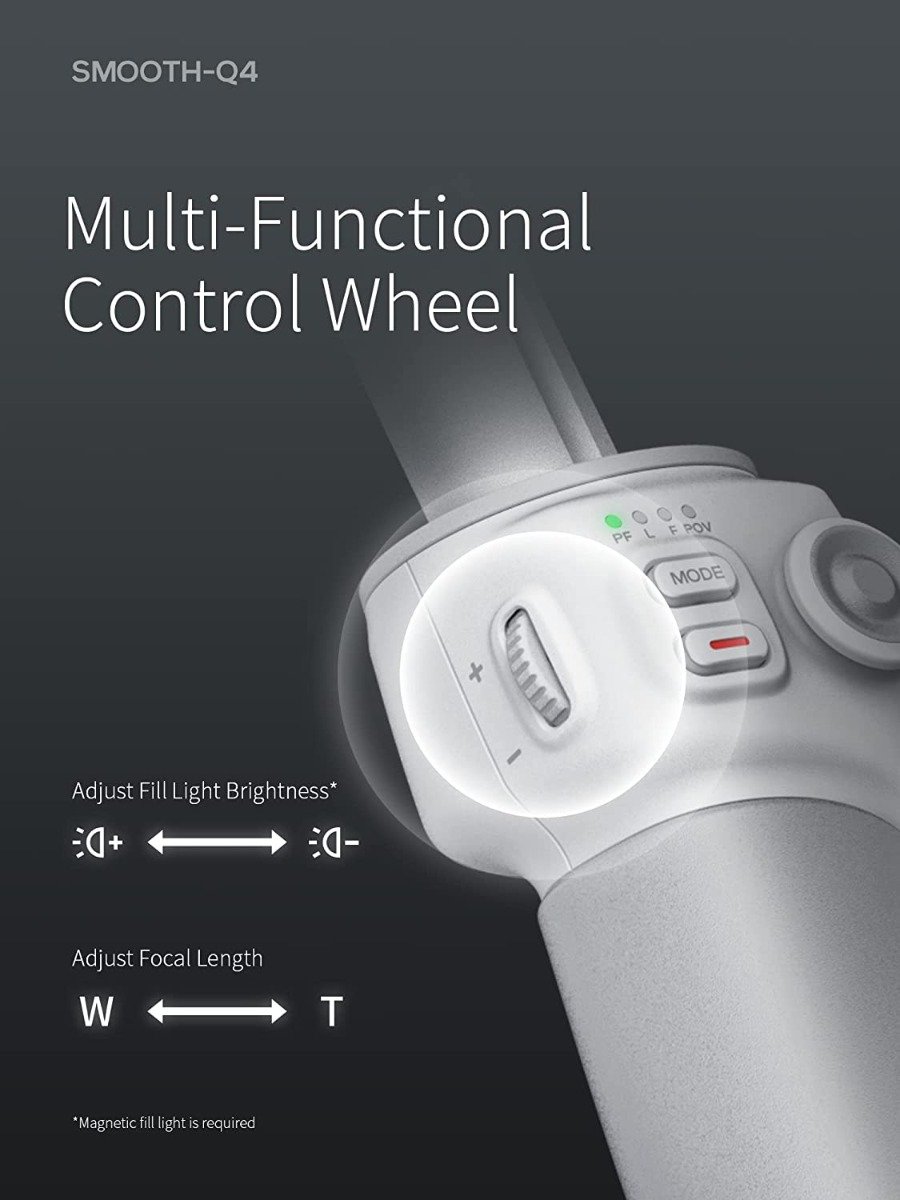 Zhiyun Smooth Q4 Gimbal Stabilizer 3-Axis Smart phone Gimbal Built-in Extension Rod Foldable — image 3