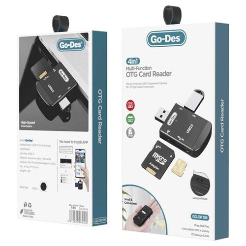 GO-DES 4 in 1 Multifunction OTG Card Reader — image 2