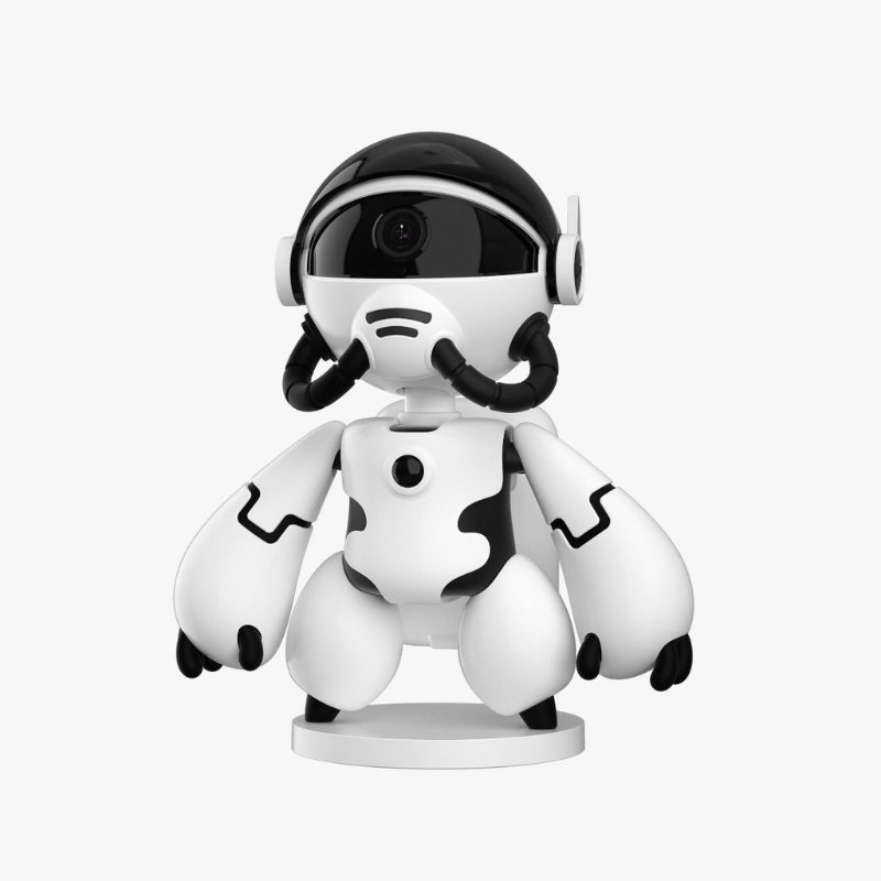 2022 HD Wireless IP Robot Camera 1080P Wifi Cameras IP Network Camera for Home Ultra Clear Night vision 180 Rotation Body Sensing — image 1