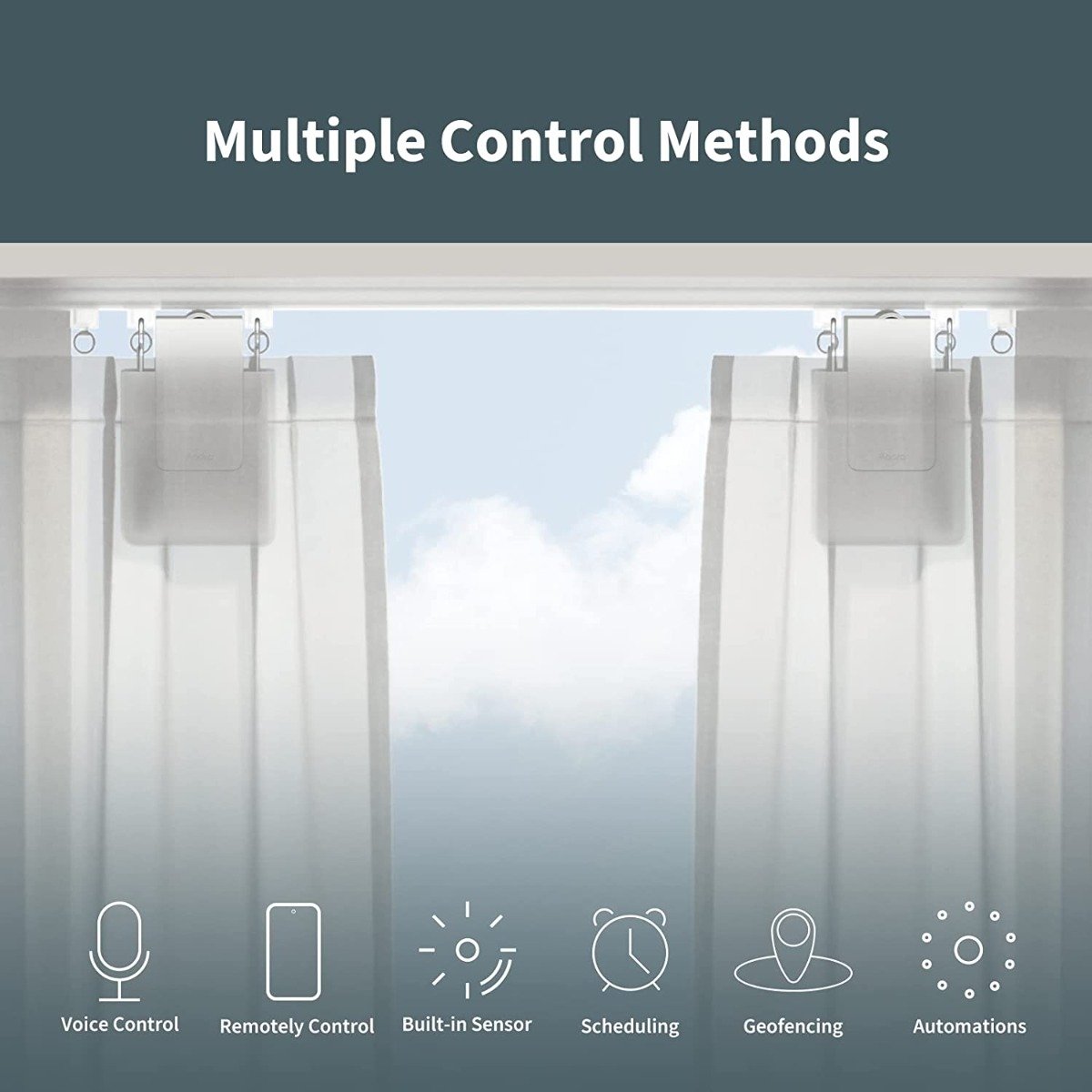Aqara Smart Curtain Motor E1 Electric Curtain Driver for Remote Control and Home Automation — image 2