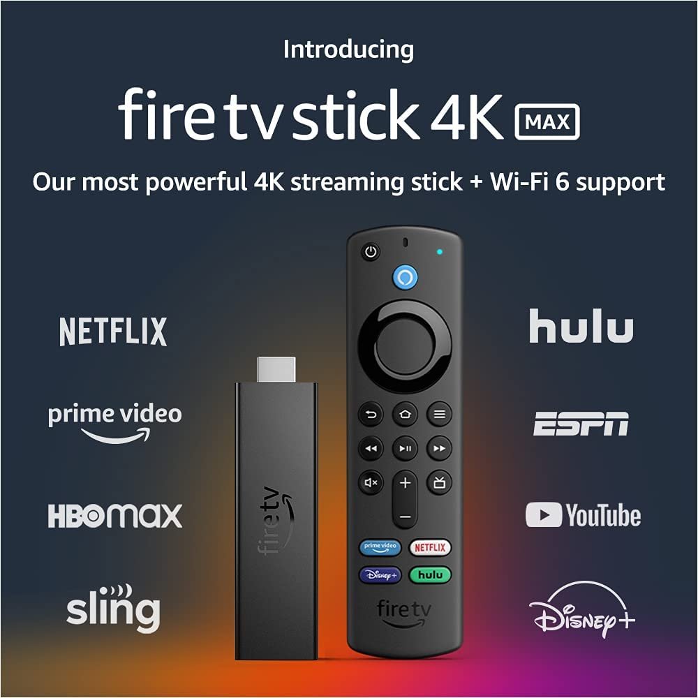 Amazon Fire TV Stick 4K Ultra Hd Max streaming device WiFi 6 Alexa Voice Remote — image 1