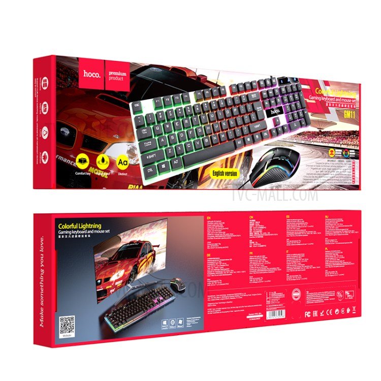 Hoco GM11 Gaming Keyboard and Mouse Arabic Version — image 2