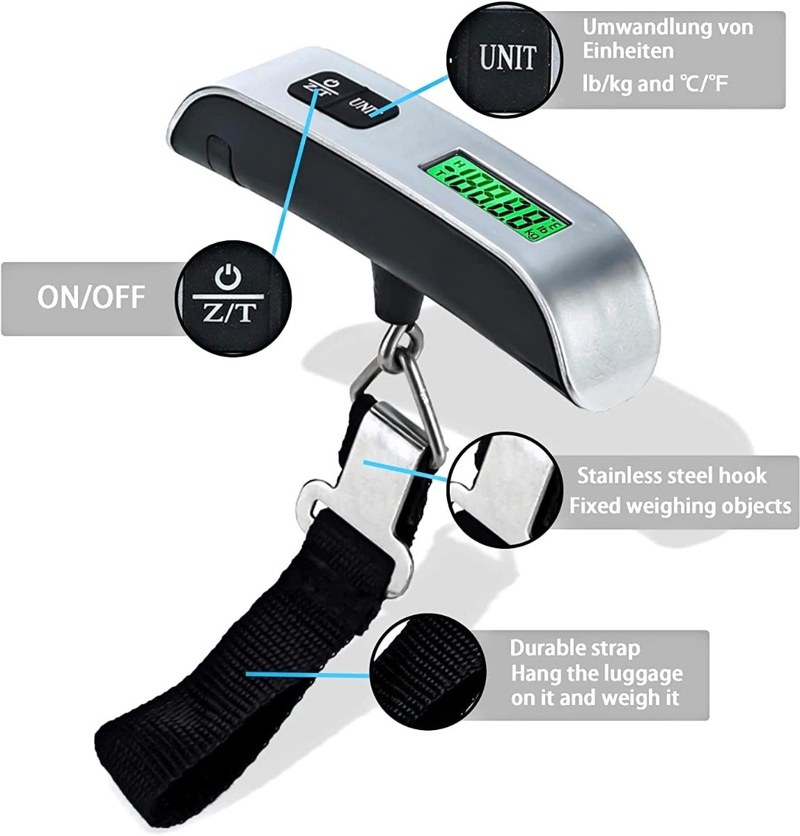 Digital luggage scale kr-004 — image 3