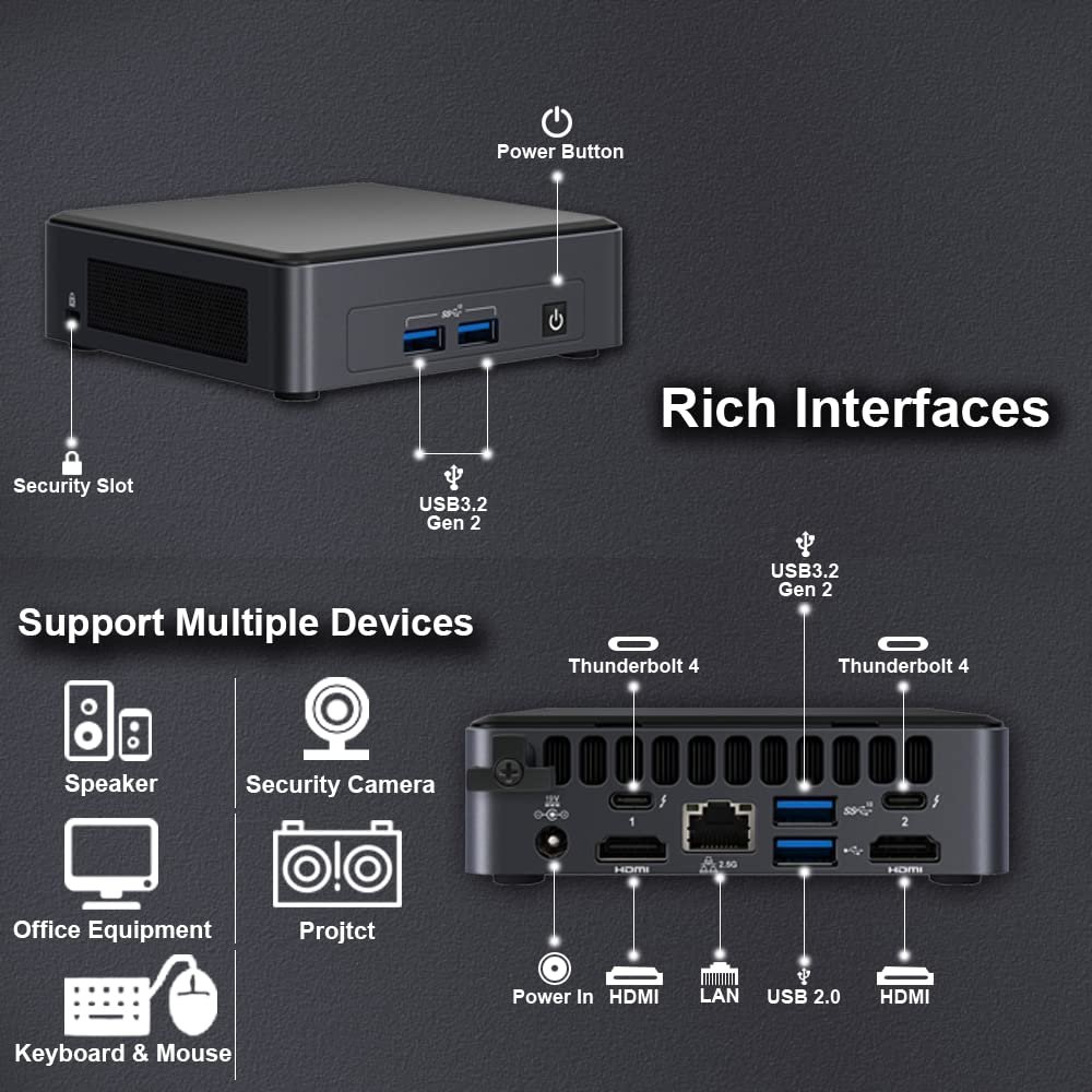 Intel NUC 11 Pro NUC11TNKi5 Barebone System - Socket BGA-1449 - Intel Core i5 11 — image 3