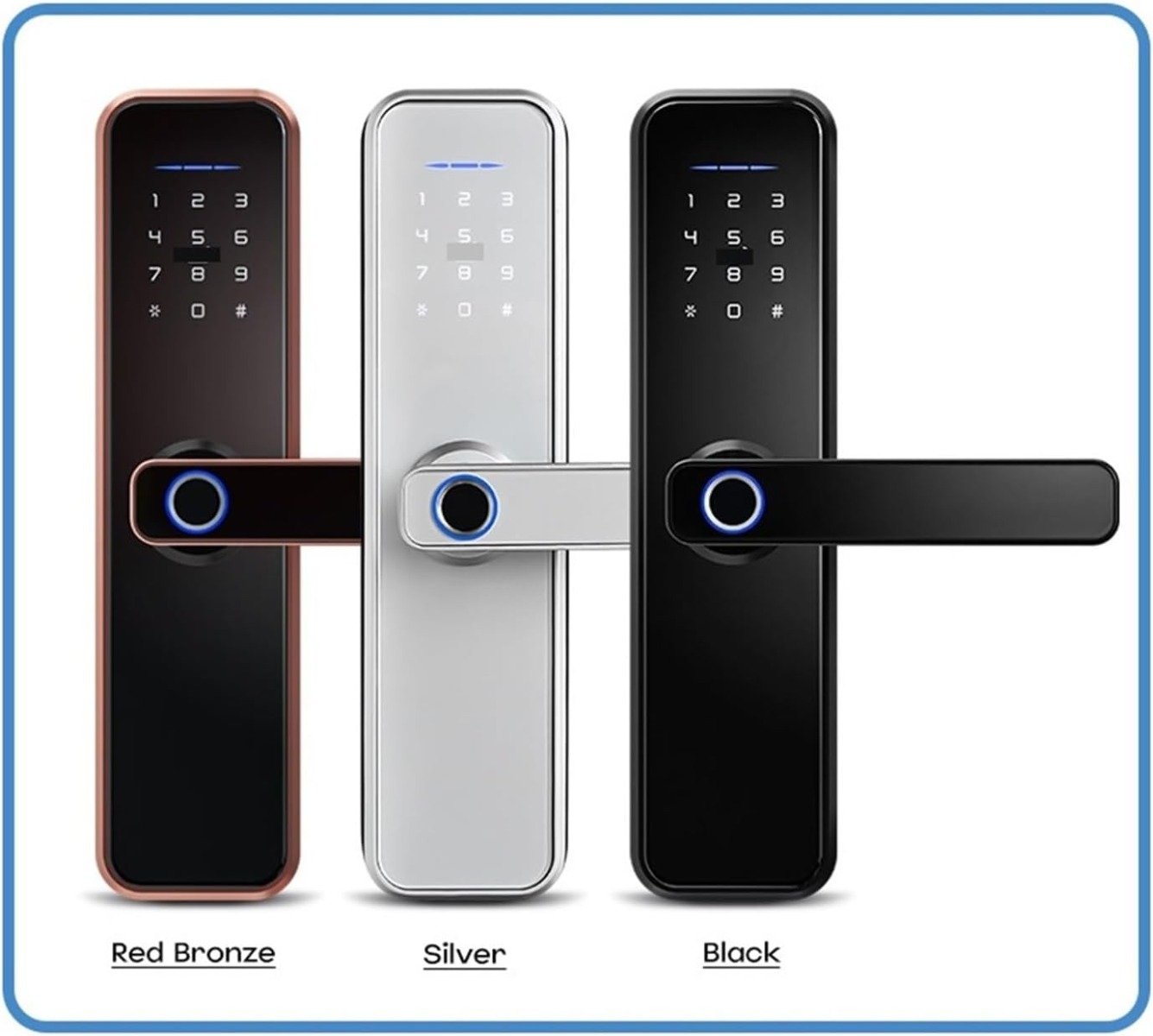 Smart Handle Lock with Password | Fingure print | RFID Card | keys — image 1