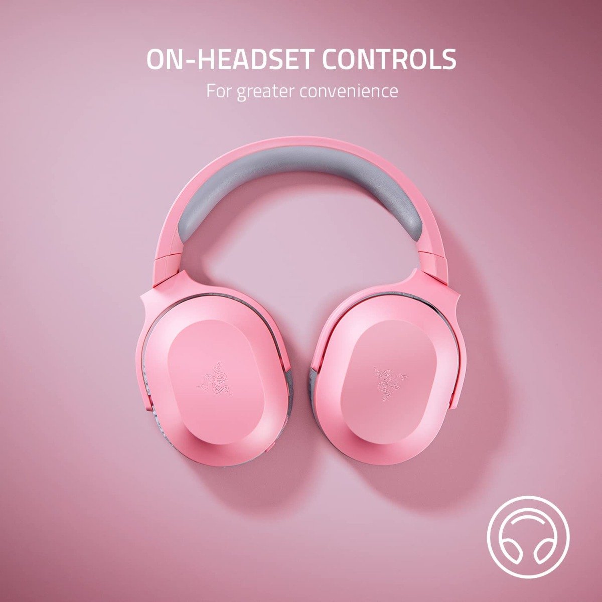 Razer Barracuda X Wireless Multi-Platform Gaming and Mobile Headset (2021 Model): 250g Ergonomic Design - Detachable HyperClear Mic - 20 Hr Battery - Compatible w/PC, PS5, Switch, & Android Pink — image 3