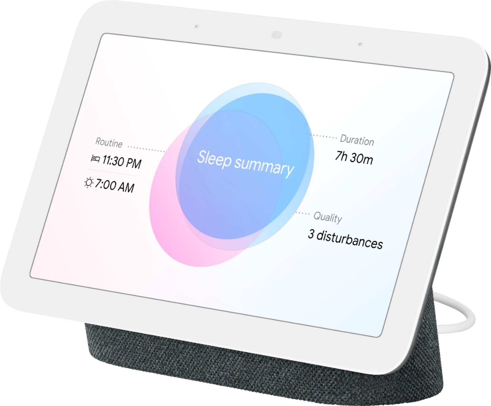 Google Nest Hub 2nd Gen Smart Display, Google Assistant Built-In, 7" WSVGA Touchscreen, Wi-Fi & Bluetooth Connectivity — image 2