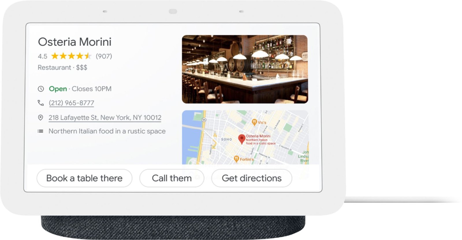 Google Nest Hub 2nd Gen Smart Display, Google Assistant Built-In, 7" WSVGA Touchscreen, Wi-Fi & Bluetooth Connectivity — image 3