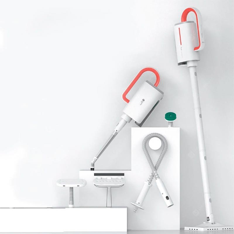 Deerma DM-ZQ610 Multifunctional Handheld Steam Cleaner with Detachable Water Tank High 5 Brush Heads & 2 Extension tubes for Perfect Cleaning (230ml) — image 2
