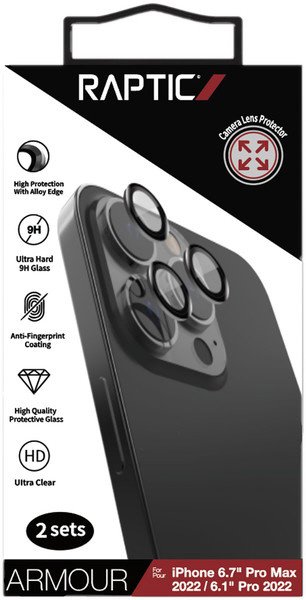 Raptic X-Doria Armour Camera Glass Tempered Glass iPhone 14 Pro / 14 Pro Max for Rear Camera — image 2