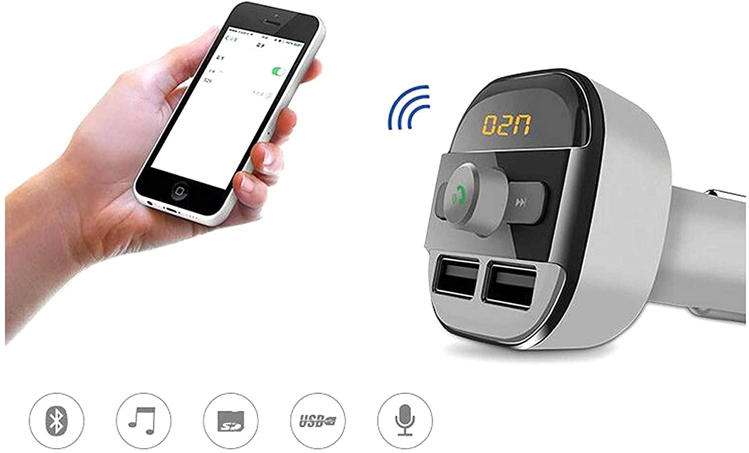 Earldom M11 MP3+ Car Charger Wireless 3.4V — image 3