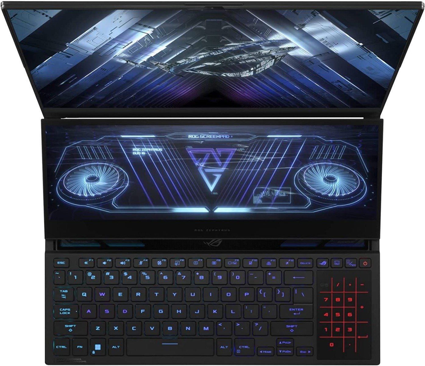 ASUS ROG ZEPHYRUS DUO 16 GX650RX-LO192W | AMD Ryzen R9 6900HX 3.30Ghz, 32GB RAM, 2TB SSD, 16GB NVIDIA GeForce RTX 3080TI 16" WQXGA 165Hz Display Wireless Bluetooth Windows 11 Home English-Arabic Keyboard — image 2
