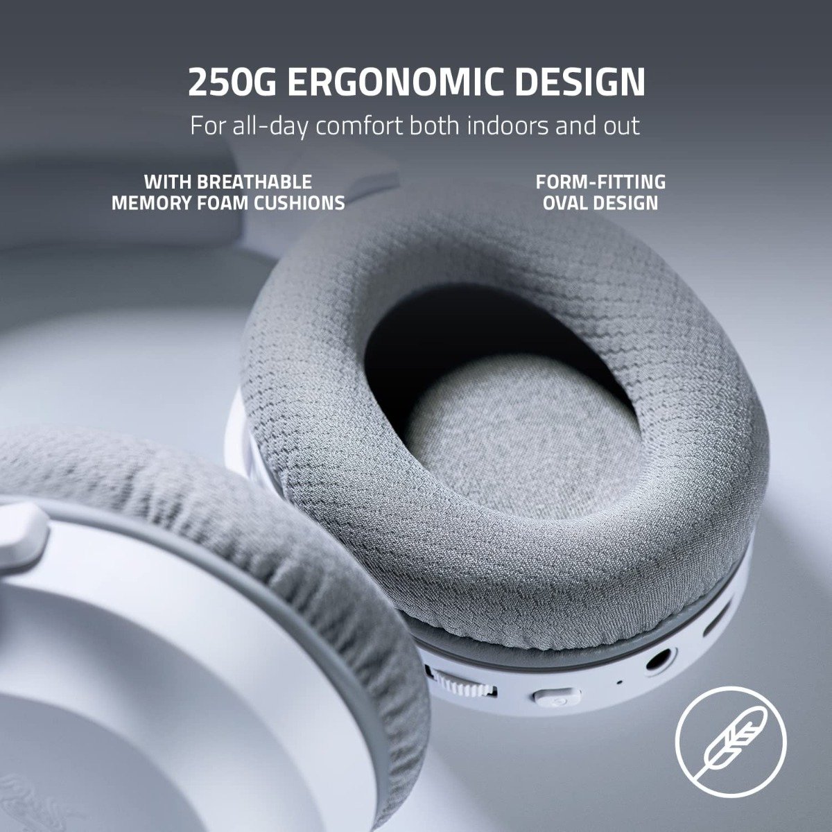 Razer Barracuda X Wireless Gaming & Mobile Headset (PC, Playstation, Switch, Android, iOS): 2022 Model - 2.4GHz Wireless + Bluetooth - Lightweight 250g - 40mm Drivers - 50 Hr Battery - Mercury White — image 3