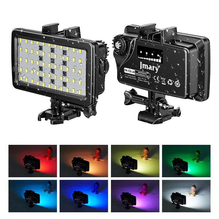 Jmary FM-72RGB Water Proof Fill Light Portable 5W 3000mAah Universal — image 1