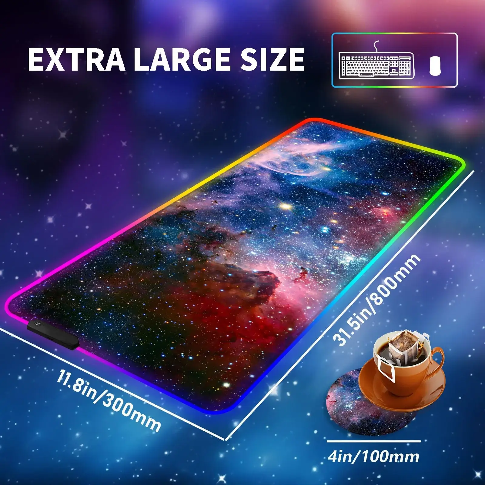 Gaming Mouse Pad Oversized Design 355×444mm – Professional Precision Mouse Pad — image 2