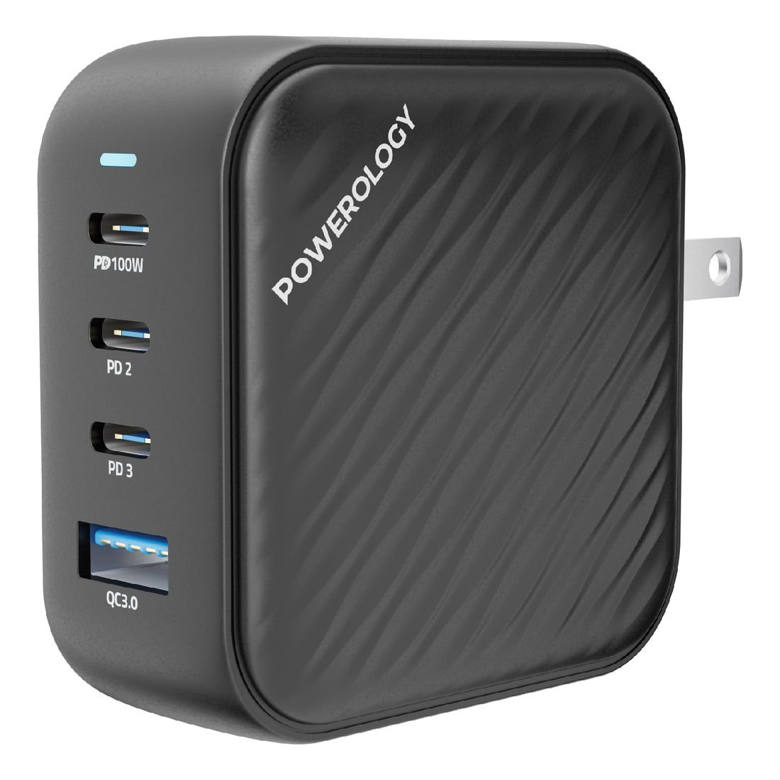 Powerology 3 Port PD +1QC3.0 GaN Wall Charger 100W — image 3
