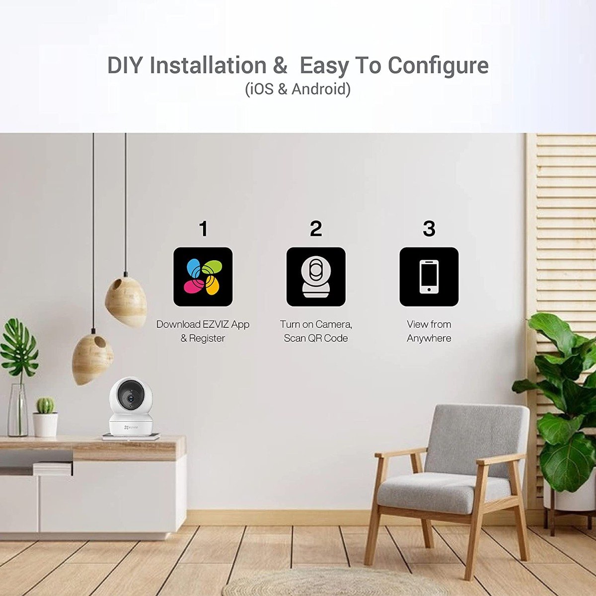 EZVIZ C6N Camera – WiFi Indoor 360° Smart Home Security Baby Monitor — image 4