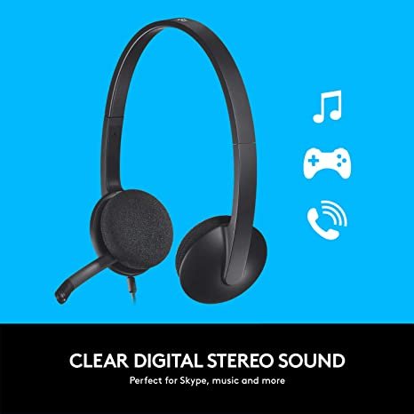 Logitec H340 USB Computer Headset 981-000475 — image 3