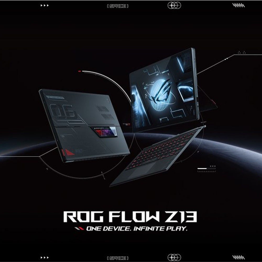 ASUS FLOW Z13-GZ301ZE-LC206W 12th Gen Intel i9 12900H 13.4 WUXGA TOUCH Gaming Laptop 16GB RAM 1TB SSD 4GB NVIDIA Geforce RTX 3050 Ti Win11 Home Black — image 2