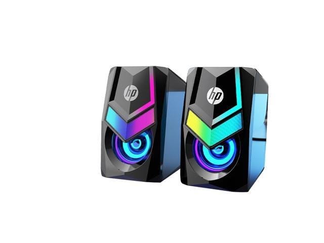 HP DHE-6000 Wired Speaker RGB Backlight Audio Player Multimedia Stereo Mini 360 Surround Sound Subwoofer — image 2