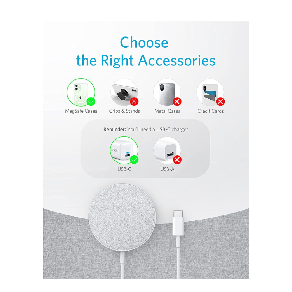 Anker Power Wave Select+ Magnetic Pad Wireless Charger A2566H11 — image 2