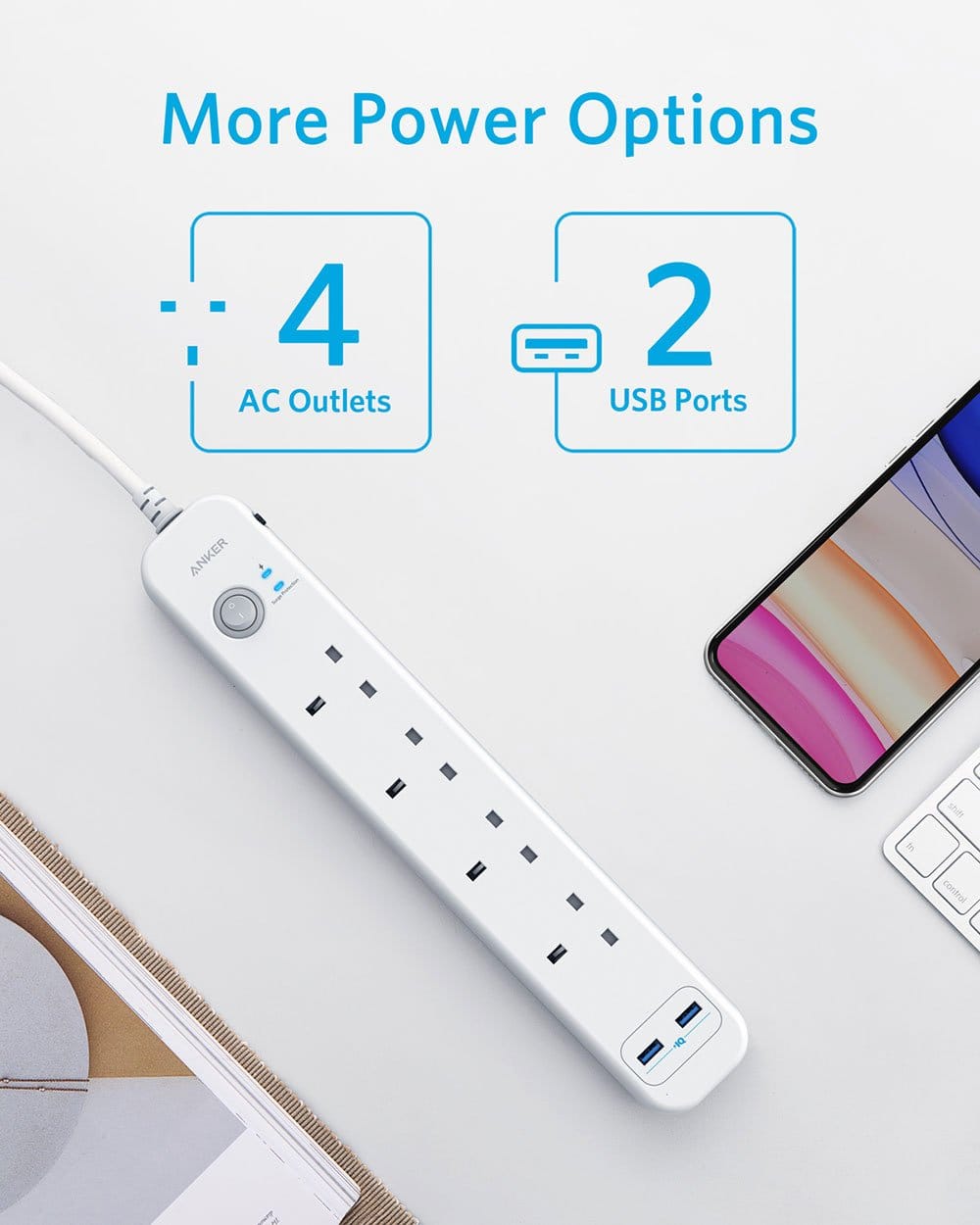 Anker 6 in 1 USB Power Extension 4 Port +2USB Port — image 4