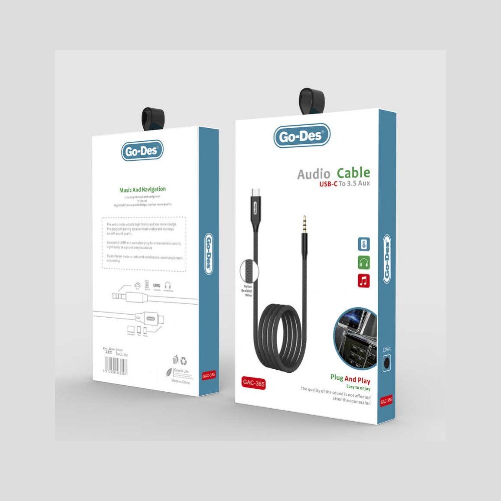 Go Des GAC-365 Type-C To Aux Audio Cable — image 3