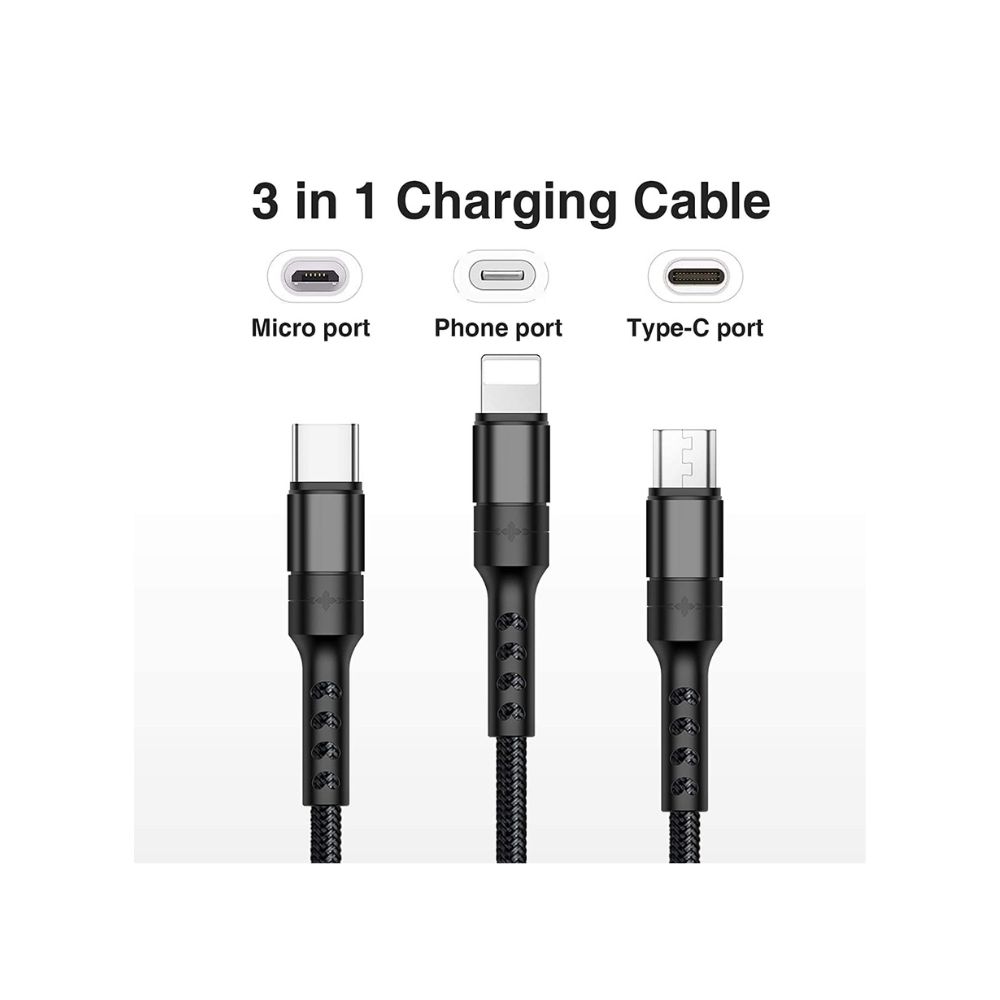 Go Des 3 in 1 Charging Cable USB C / Micro USB / Lightninng — image 2