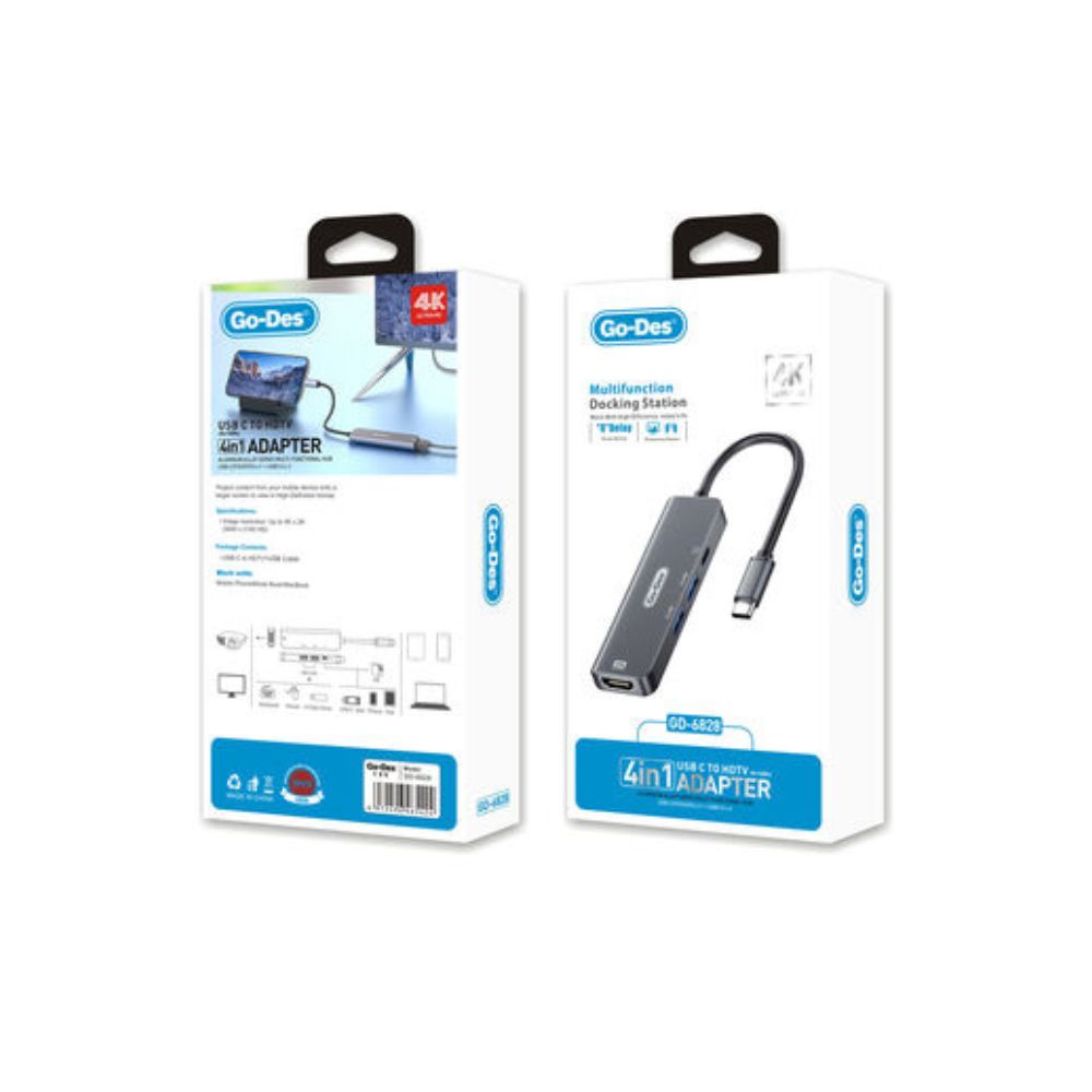 Go Des GD-6828 Type-C To Hdtv 4 In 1 Converter Adapter — image 2
