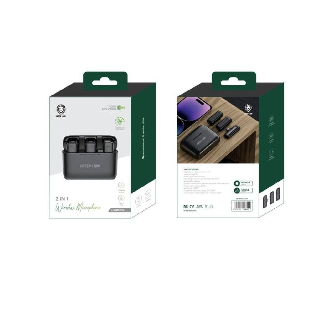 Green Lion 2 in 1 Lightning Wireless Microphone — image 2