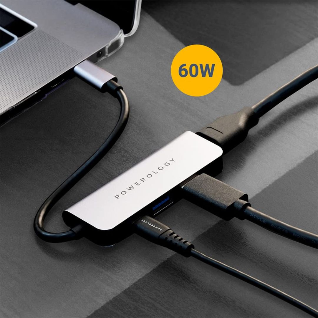 Powerology 4 in 1 USB C Hub With HDMI and USB 3.0 — image 3