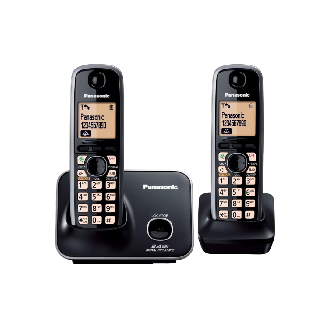 Panasonic KX-TG3712BX 2.4 GHz Lithium Ion, LCD Display, Caller ID and Time Digital Cordless Phone — image 3