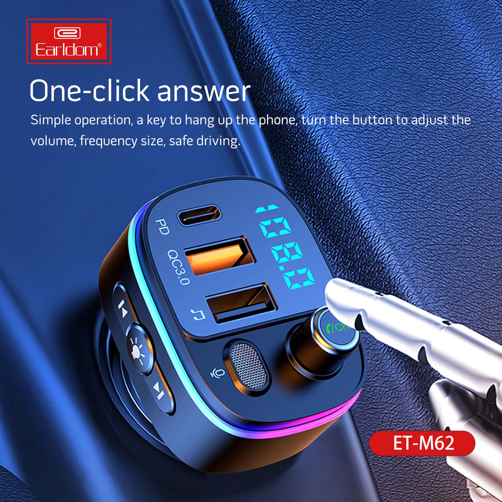 Earldom Wireless FM Charger Car Kit 20W — image 2