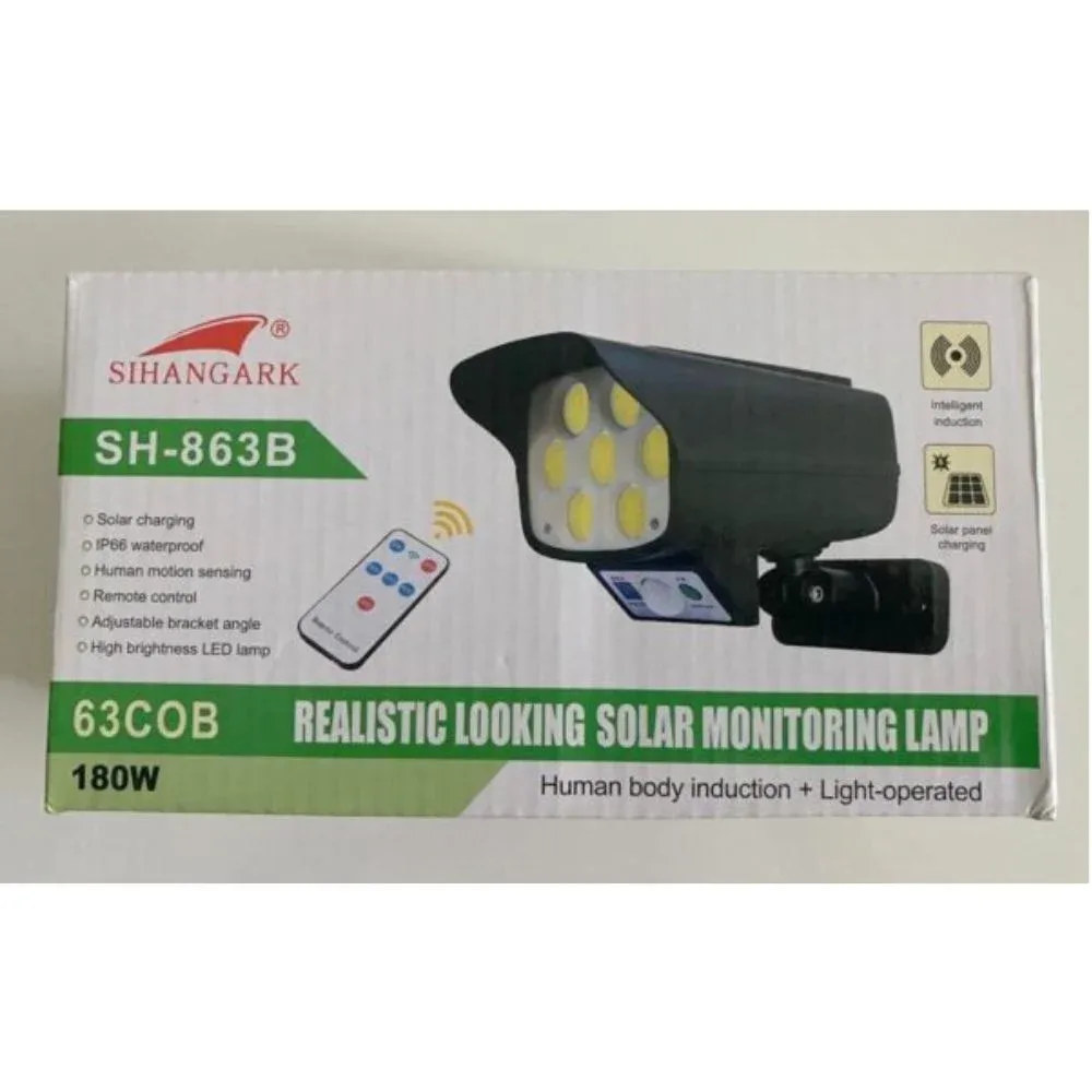 SIHANGARK Realistic Looking Solar Monitoring Lamp — image 1