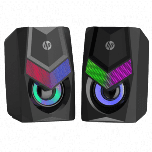 HP DHE-6000 Wired Speaker RGB Backlight Audio Player Multimedia Stereo Mini 360 Surround Sound Subwoofer — image 1